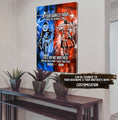 (CV24) CALL ON ME BROTHER- DRAGON BALL - GOKU VEGETA- SOLDIER - NARUTO - CANVAS POSTER ALL STYLE