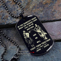 SOLDIER Call on me Brother Engraved Customizable Dog Tag