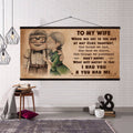 (X7) TO MY WIFE-I HAD YOU-Carl & Ellie-UP - CANVAS POSTER