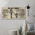 (CV32) TO MY SON- I WANT YOU TO BELIEVE- DRAGON BALL - GOKU - VIKING - CANVAS POSTER