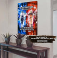 LIGHTING FRAME CANVAS CALL ON ME BROTHER- DRAGON BALL - GOKU VEGETA- SOLDIER - NARUTO - CANVAS POSTER ALL STYLE