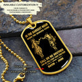 Call on me Brother - Dragon ball Goku Vegeta - Soldier - Engraved Dog Tag 18K Dog Tag Necklace gold all style