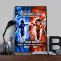 (B2) CALL ON ME BROTHER- DRAGON BALL - GOKU VEGETA- SOLDIER - NARUTO - CANVAS POSTER ALL STYLE