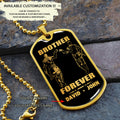 BR9A Call on me Brother - Dragon ball Goku Vegeta - Soldier - Engraved Dog Tag 18K Dog Tag Necklace gold all style