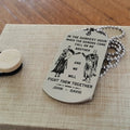 SOLDIER Call on me Brother Engraved Customizable Dog Tag