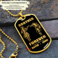 BR9A Call on me Brother - Dragon ball Goku Vegeta - Soldier - Engraved Dog Tag 18K Dog Tag Necklace gold all style