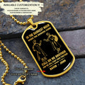 Call on me Brother - Dragon ball Goku Vegeta - Soldier - Engraved Dog Tag 18K Dog Tag Necklace gold all style