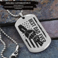 TM11 Best Dad Ever- Dog Tag - Hand - Engraved Dog Tag All Style