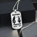 BR9A Call on me Brother - Dragon ball Goku Vegeta - Soldier - Engraved Dog Tag 18K Dog Tag Necklace gold all style