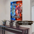 LIGHTING FRAME CANVAS CALL ON ME BROTHER- DRAGON BALL - GOKU VEGETA- SOLDIER - NARUTO - CANVAS POSTER ALL STYLE