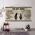 (CV32) TO MY SON- I WANT YOU TO BELIEVE- DRAGON BALL - GOKU - VIKING - CANVAS POSTER