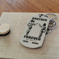 BR4-Call on me Brother - Brother Forever - Dragon ball Goku Vegeta - Soldier -Engraved Dog Tag Two Side