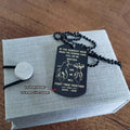 SD Call on me Brother Engraved Dog Tag