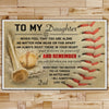 BA004 - To My Daughter - And Remember - Dad - Baseball Poster