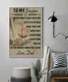 BA014 - To My Daughter - Good Time - Dad - Baseball Poster