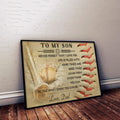 BA019 - To My Son - Good Time - Dad - Baseball Poster