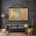 BA019 - To My Son - Good Time - Dad - Baseball Canvas With The Wood Frame