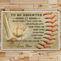 BA023 - To My Daughter - Good Time - Mom - Baseball Poster