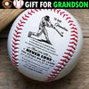 (BB44) - BAB084 - Grandpa & Grandma To Our .jpgGrandson - Never Lose - Baseball Ball