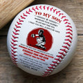 (BB58) - BAB053 - Mom To Son - Wherever Your Journey - Baseball Ball