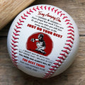 (BB66) - BAB060 - Dad To My Son - Just Do Your Best  - Baseball Ball