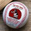 (BB68) - BAB061 - Dad To My Son - You Are Braver Than You Believe  - Baseball Ball