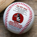 (BB73) - BAB066 - Dad To My Son - Braver Than You Believe  - Baseball Ball