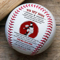 (BB79) - BAB071 - Dad To My Son - Your Way Back Home - Baseball Ball