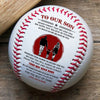 (BB82) - BAB074 - Dad & Mom To Our Son - Your Way Back Home - Baseball Ball