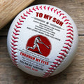 (BB83) - BAB075 - Mom To My Son - Through My Eyes - Baseball Ball