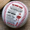 (BB90) - BAB080 - Dad & Mom To Our Son - Any More - Baseball Ball