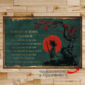 DR066 - Nobody Is Born A Warrior - Goku - Horizontal Poster - Horizontal Canvas - Dragon Ball Poster