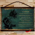 DR068 - I Choose - Goku - Horizontal Poster - Horizontal Canvas - Dragon Ball Poster