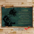 DR068 - I Choose - Goku - Horizontal Poster - Horizontal Canvas - Dragon Ball Canvas