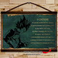 DR069 - I Choose - Vegeta - Horizontal Poster - Horizontal Canvas - Dragon Ball Poster