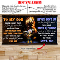 DR070 - To My Son - Vegeta - Trunks - English - Horizontal Poster - Horizontal Canvas - Dragon Ball Poster