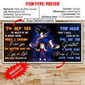 DR071 - To My Dad - Goku - Gohan - English - Horizontal Poster - Horizontal Canvas - Dragon Ball Canvas