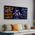 DR071 - To My Dad - Goku - Gohan - English - Horizontal Poster - Horizontal Canvas - Dragon Ball Canvas