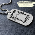 DRD027 - Call On Me Brother - Brother Forever - Goku - Vegeta - Dragon Ball - Engrave Double Silver Dog Tag