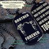 DRD028 - Call On Me Brother - Brother Forever - Goku - Vegeta - Dragon Ball - Engrave Double Black Dog Tag