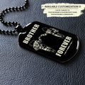 DRD028 - Call On Me Brother - Brother Forever - Goku - Vegeta - Dragon Ball - Engrave Double Black Dog Tag