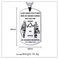 Engrave FFD002 - Call On Me Brother - German - Firefighter Dog Tag