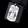 Engrave FFD002 - Call On Me Brother - German - Firefighter Dog Tag