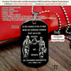 Engrave FFD005 - Call On Me Brother - German - Black - Firefighter Dog Tag