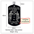 Engrave FFD010 - Call On Me Brother - English - Black Firefighter Dog Tag