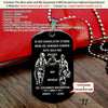 Engrave FFD011 - Call On Me Brother - German - Black Firefighter Dog Tag