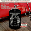 Engrave FFD012 - Call On Me Brother - French - Black Firefighter Dog Tag