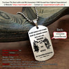 Engrave KTD010 - Call On Me Brother - German - Knight Templar Dogtag