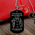 Engrave PLD004 - Call On Me Brother - Black - Police Dog Tag