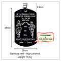 SD Call on me Brother Engraved Dog Tag